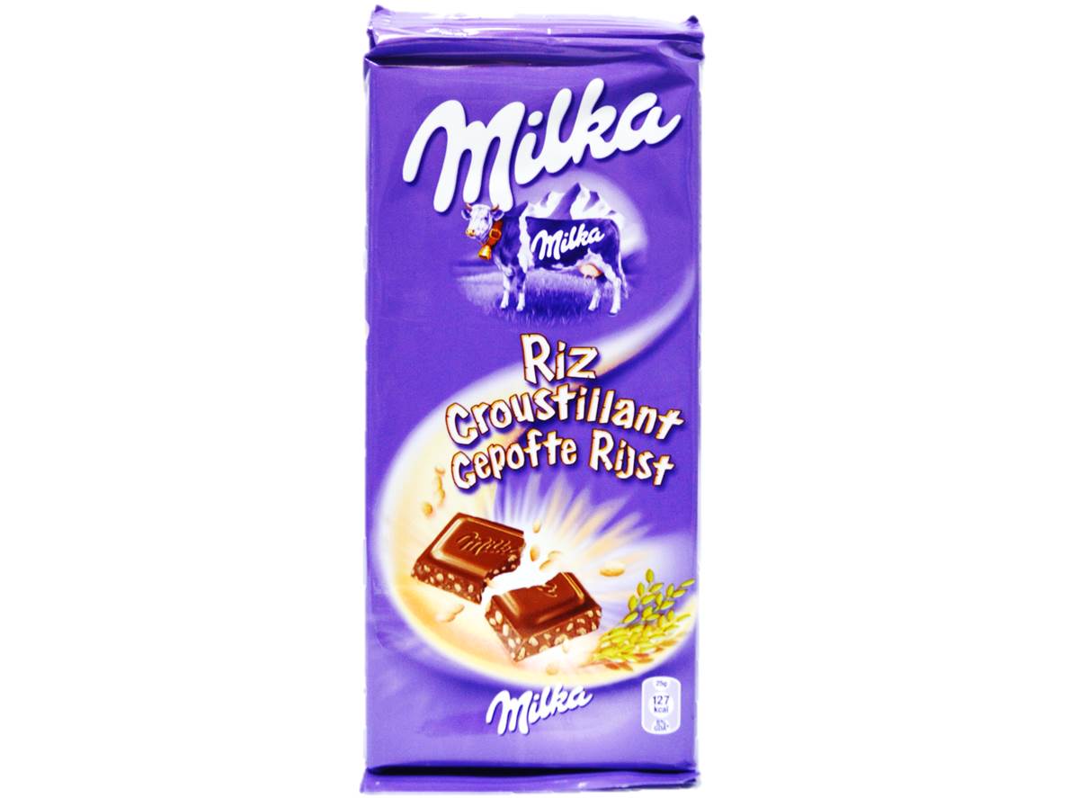 Milka Milk Chocolate Bar Crunchy Rice  - 100 G