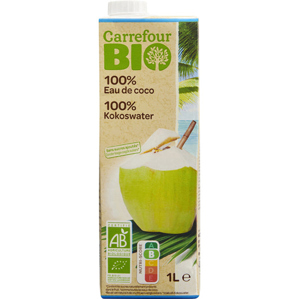 Carrefour Organic Coconut Water  - r 1L