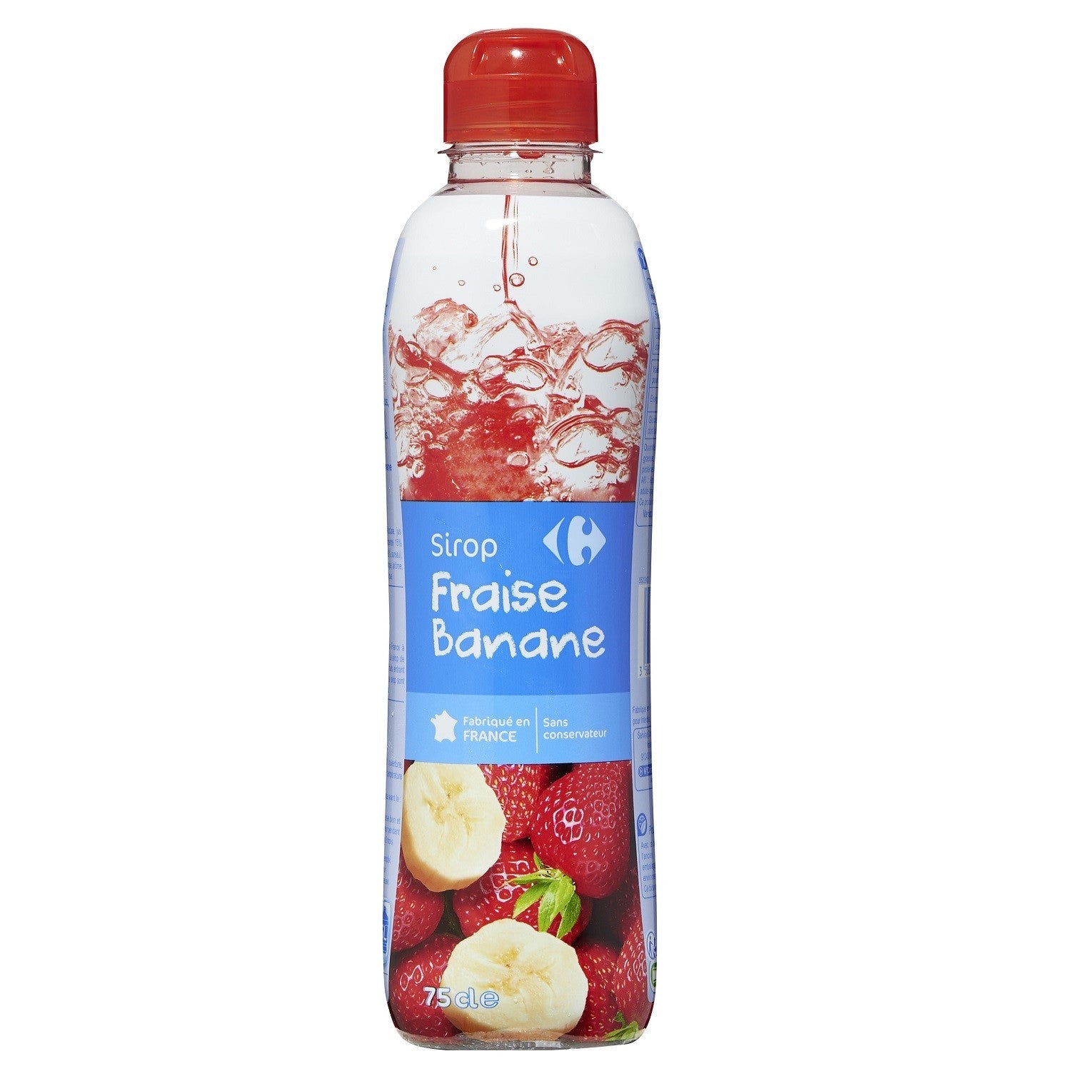 Carrefour Strawberry Banana Cordial  - 75Cl