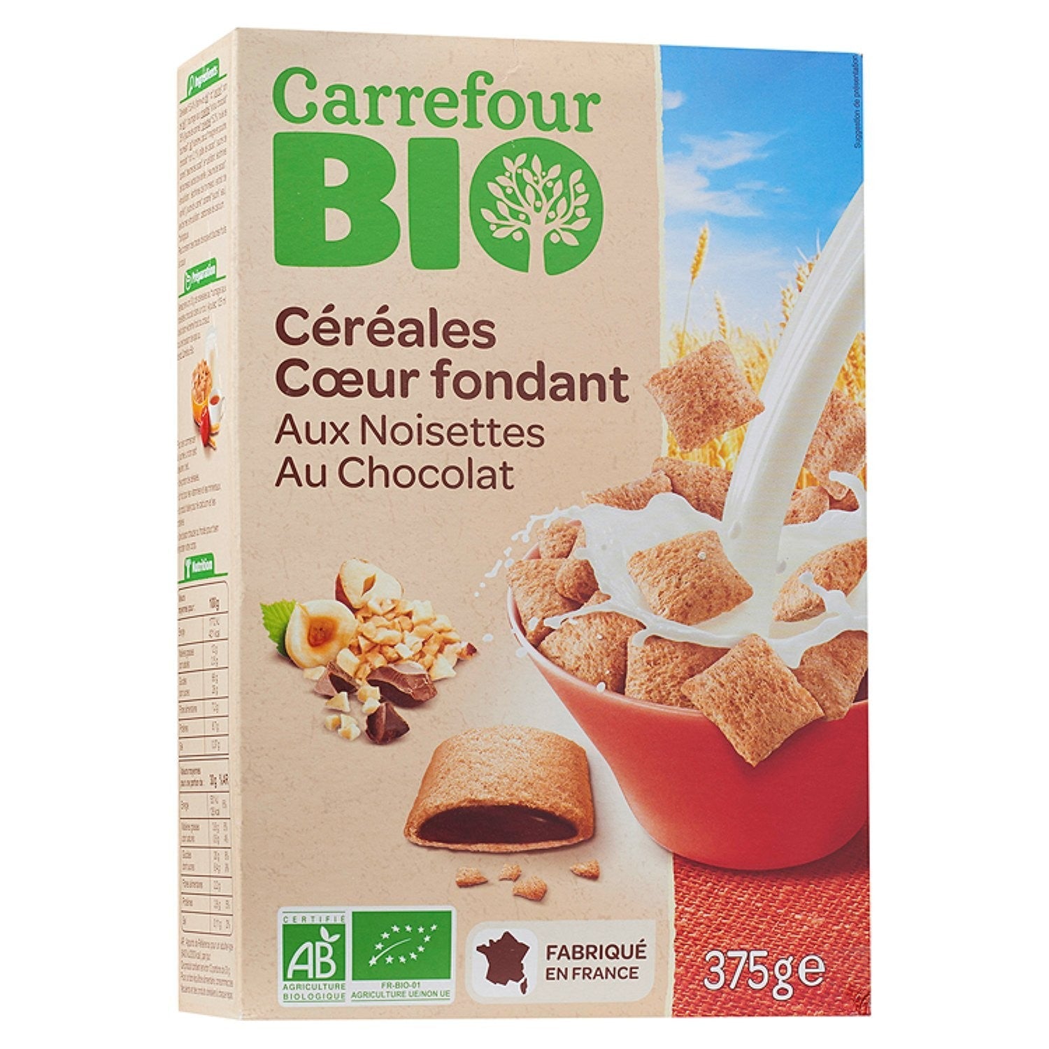 Carrefour Org Hazel Choc Cereal  - 375 G