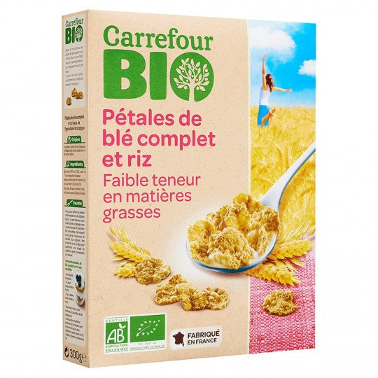 Carrefour Org Whole Wheat Rice Cereal  - 300 G