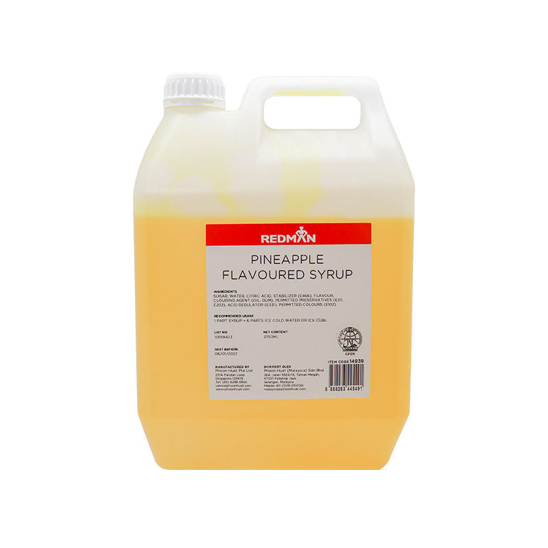 Redman Pineapple Flavoured Syrup - 5 Kg