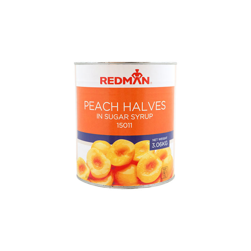 Redman Peach Halves In Syrup - 3060 G