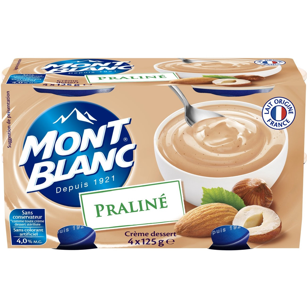 Mont Blanc Praline Cream Dessert  - 125 G