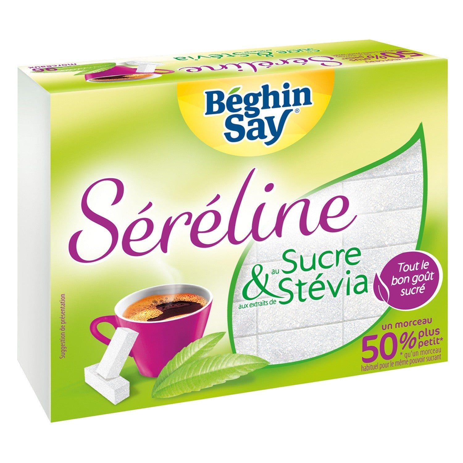Beghin Say Stevia Cubes Sugar  - 250 G