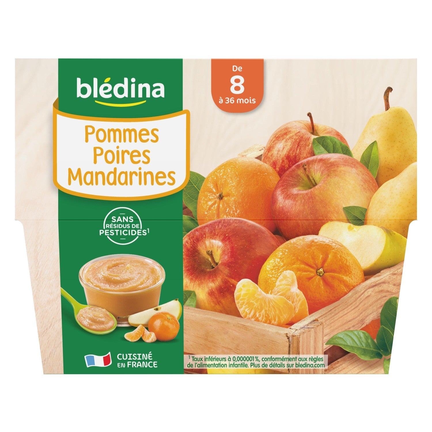 Bledina Apple Pear Mandarin Compote  - 100 G