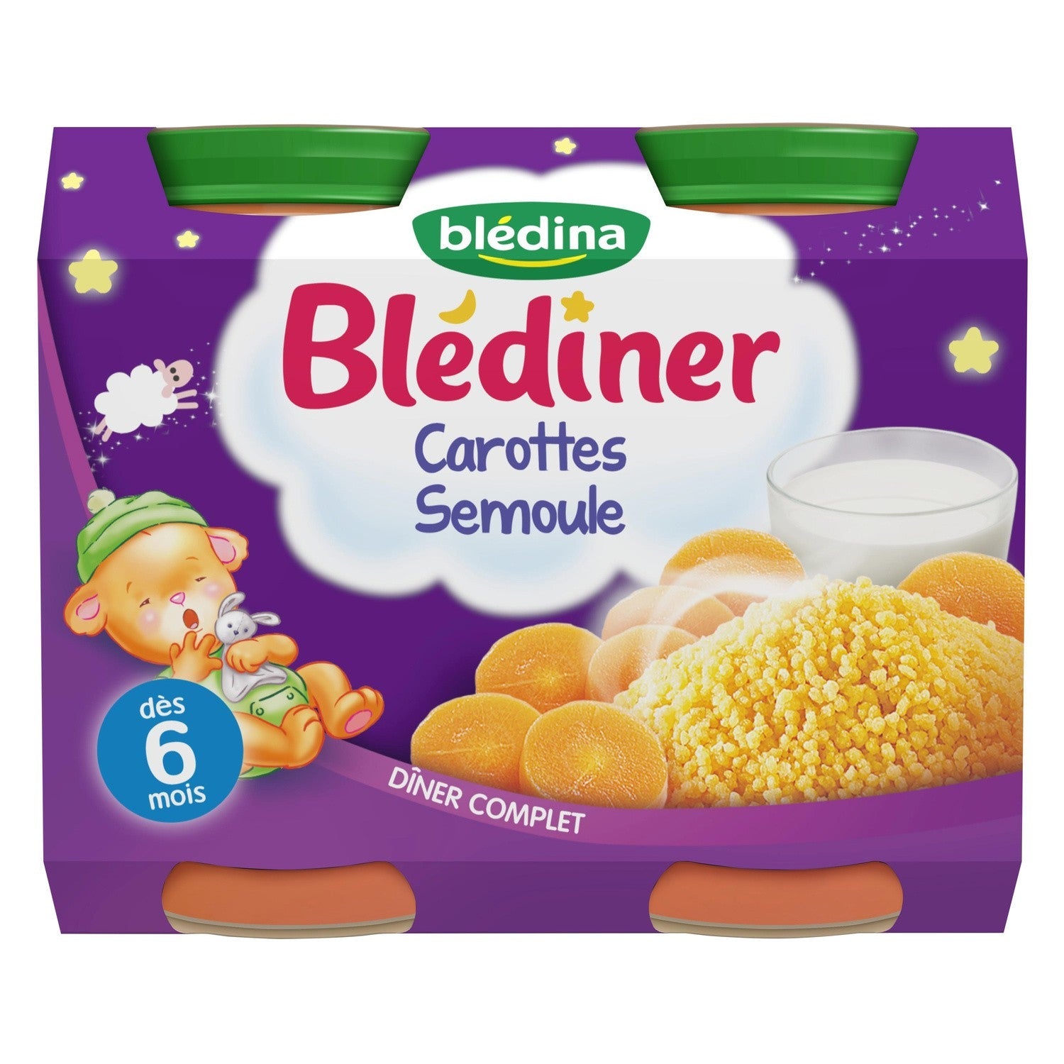 Bledina Carrot Semolina Milk  - 200 G