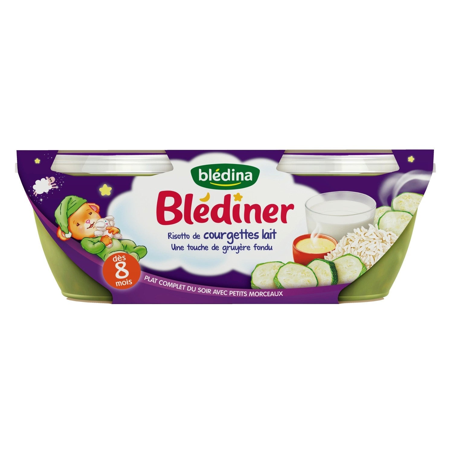 Bledina Zucchini Risotto Milk  - 200 G