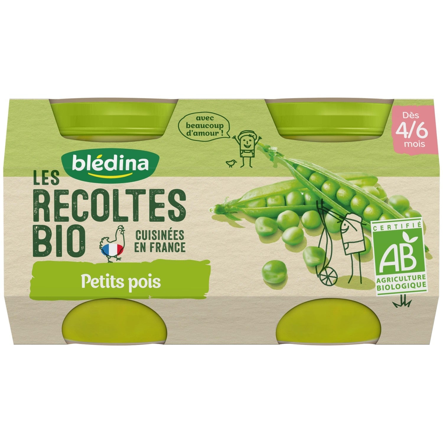 Bledina Org Pea Puree  - 130 G