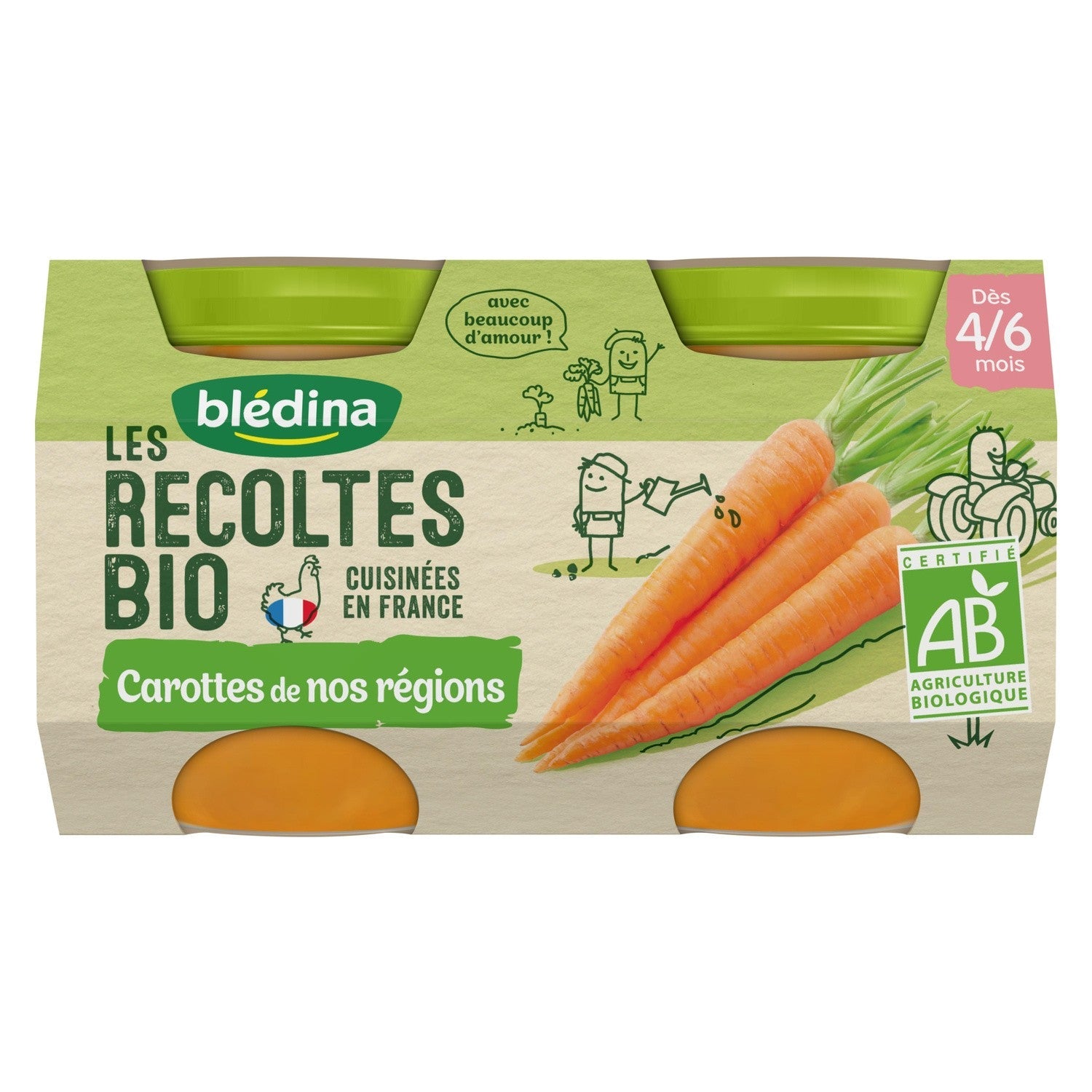 Bledina Org Carrot Puree  - 130 G