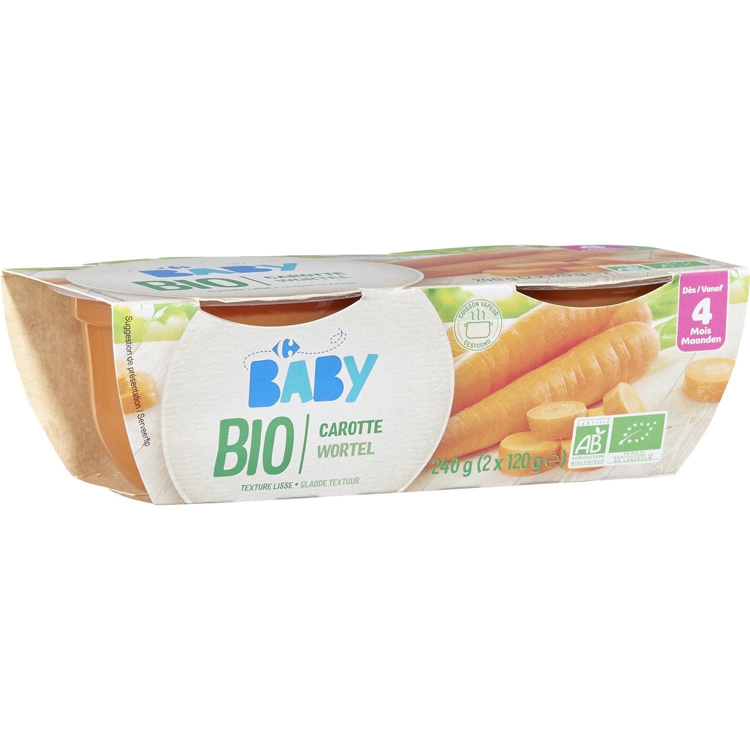Carrefour Org Carrot Puree  - 200 G