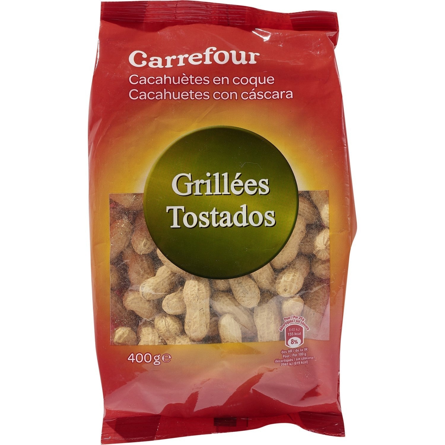 Carrefour Roasted Whole Peanuts  - 400 G