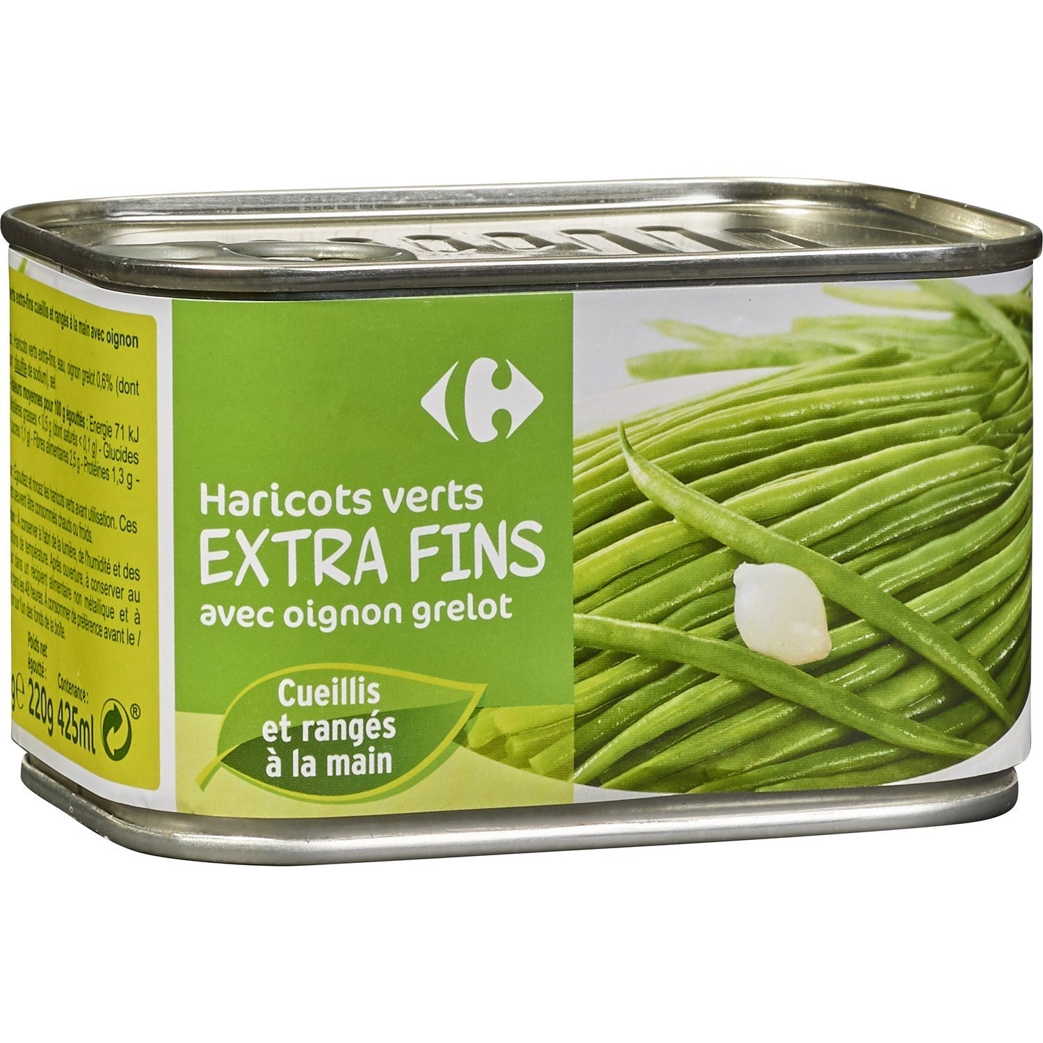 Carrefour Extra Fine Green Beans Pearl Onions  - 220 G