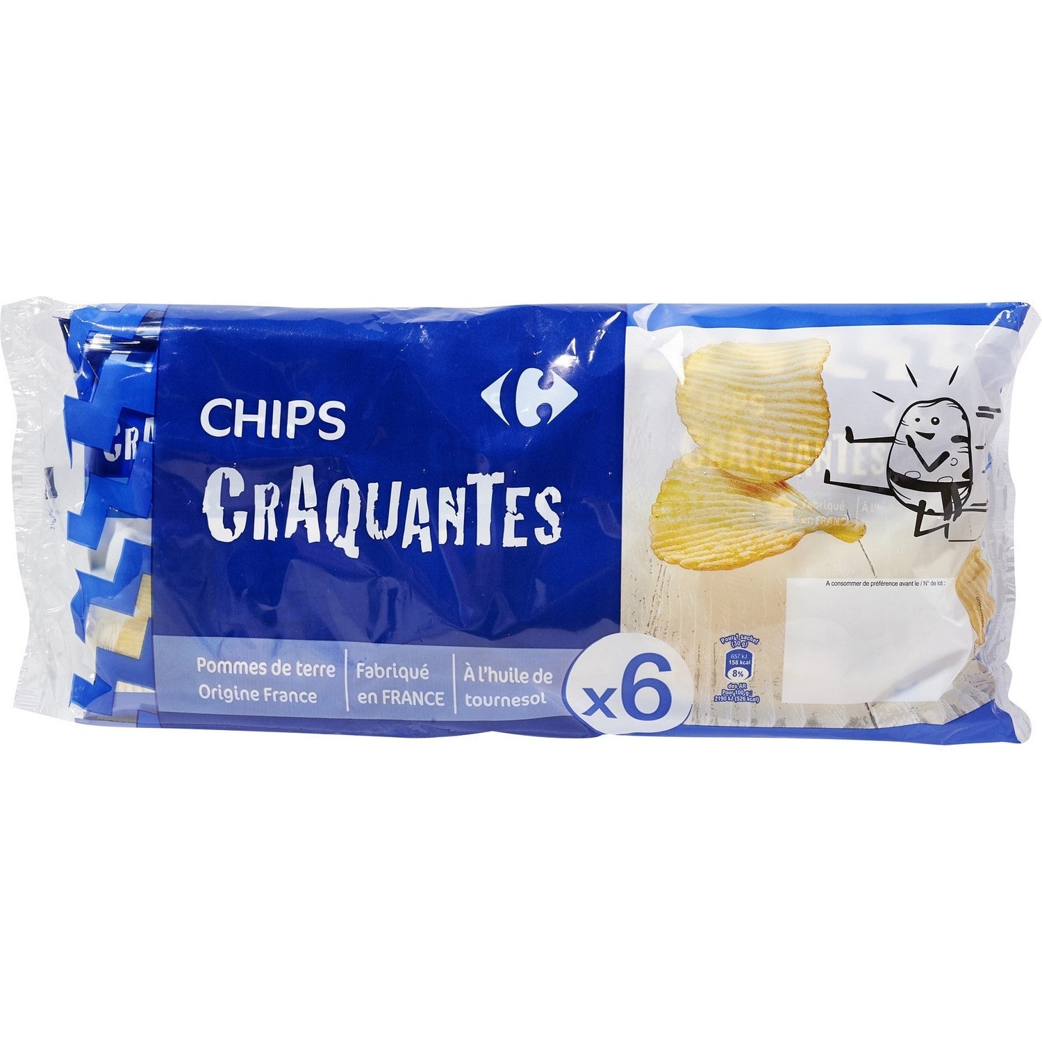 Carrefour Crispy Potato Chips  -  30 G