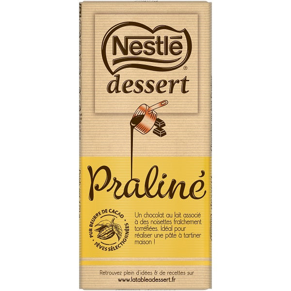 Nestle Praline Milk Cooking Chocolate  - 170 G