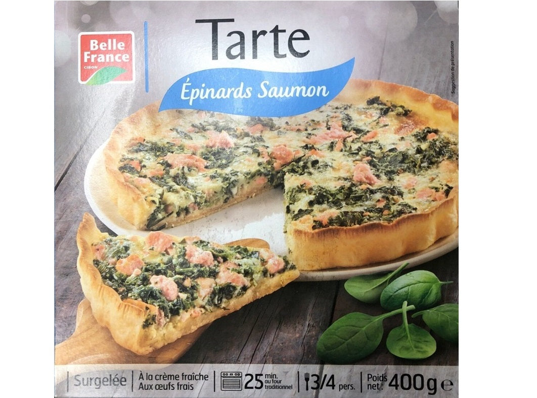 Belle France Salmon And Spinach Tart  - 400 G