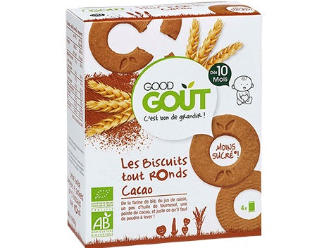 Good Gout Cocoa Round Biscuits  -  80 G