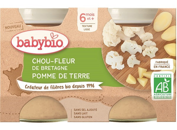Babybio Organic Cauliflower Potato Baby Food  - 130 G