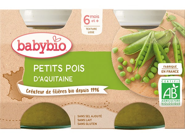 Babybio Organic Aquitaine Sweet Pea Baby Food  - 130 G