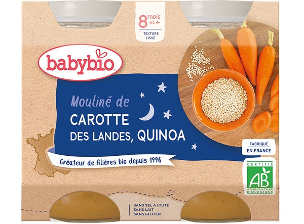 Babybio Organic Carrot Quinoa Baby Food  - 200 G