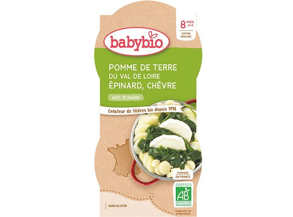 Babybio Organic Potato Spinach Goat Baby Food  - 200 G