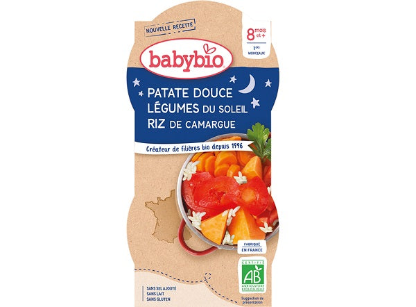 Babybio Organic Sweet Potato Rice Baby Food  - 200 G