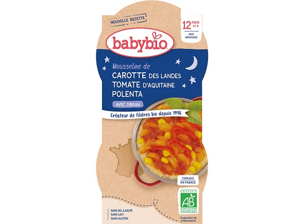 Babybio Organic Carrot Tomato Polenta Baby  - 200 G