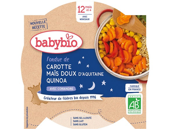 Babybio Organic Carrot Corn Quinoa Baby Food  - 230 G