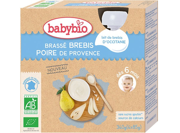 Babybio Organic Provence Pear Sheep Yogurt  -  85 G