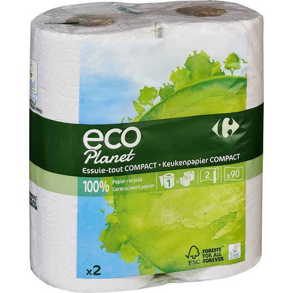 Ecoplanet Compact Kitchen Towel  -  2Pc