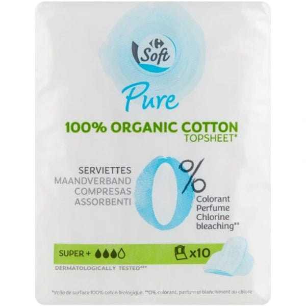 Carrefour Ecological Ultra Thin Pads  - 10Pc