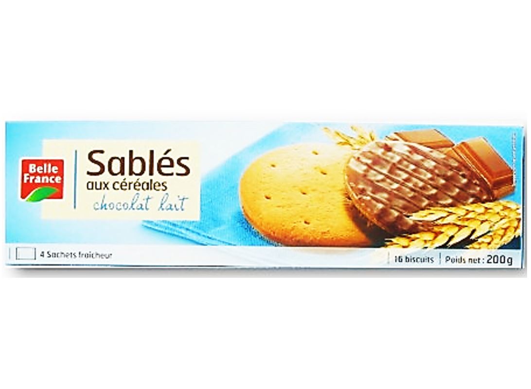 Belle France Milk Chocolate Cereal Shortbread  - 195 G