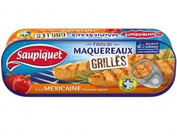 Saupiquet Mexican Grilled Mackerel Fillets  - 125 G