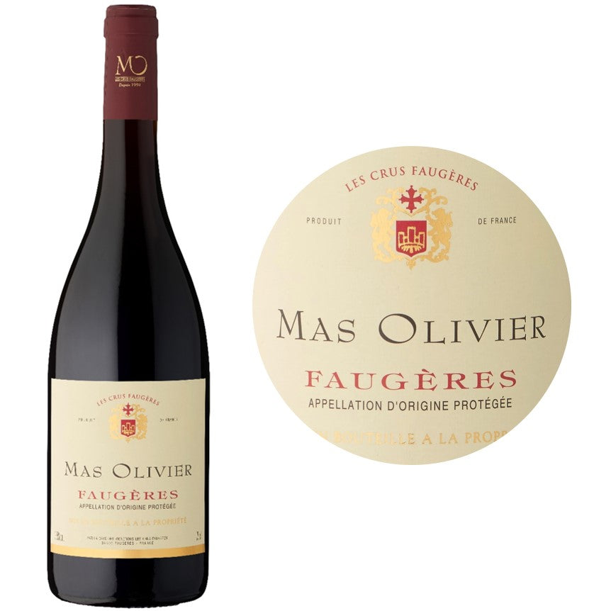 Mas Des Oliviers Syrah Faugeres Red Wine  - 75Cl