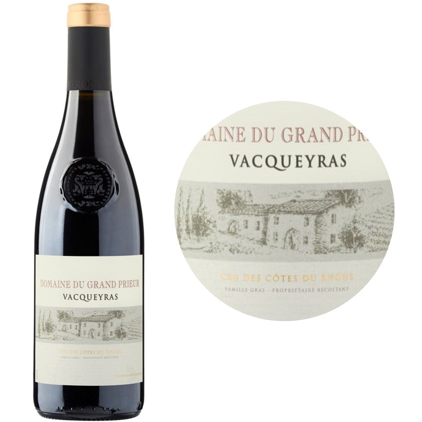 Domaine Du Grand Prieur Grenache Vacqueyras Red Wine  - 75Cl