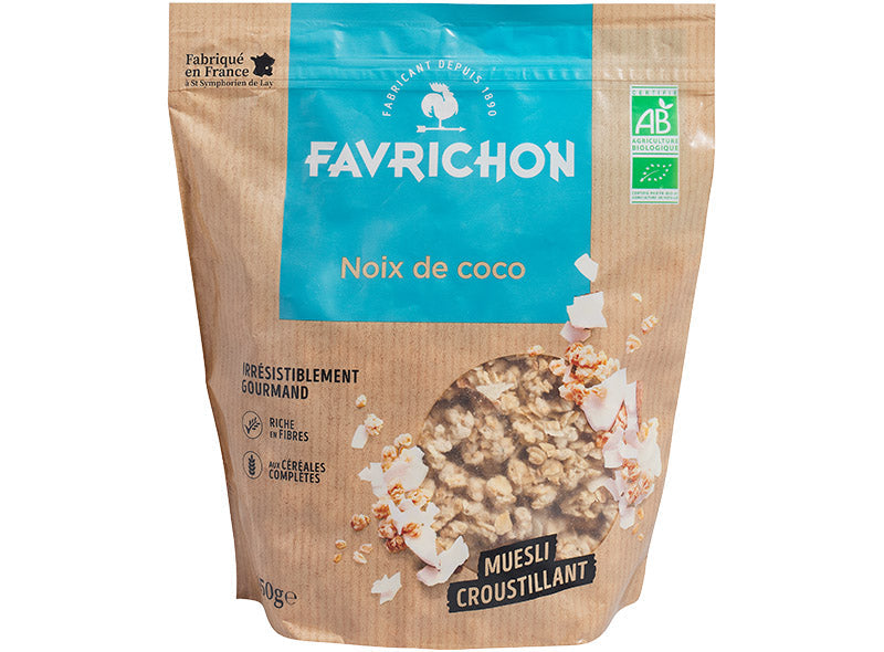Favrichon Organic Coconut Muesli  - 450 G