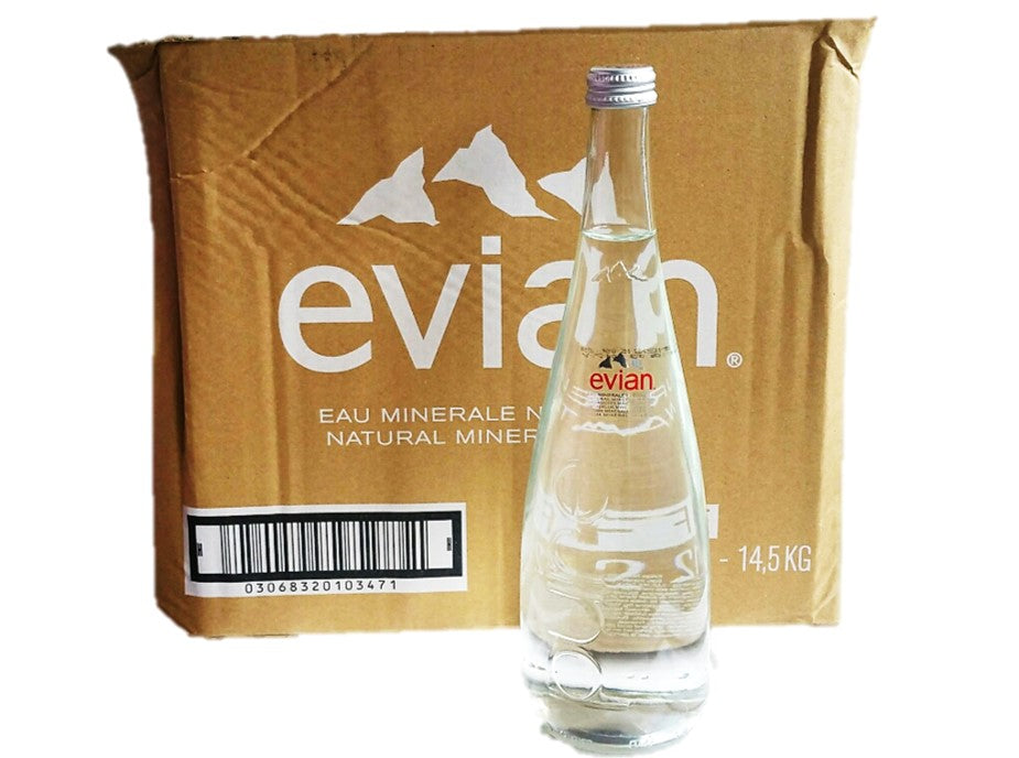 Evian Evian Natural Mineral Water Glass  - 50Ml