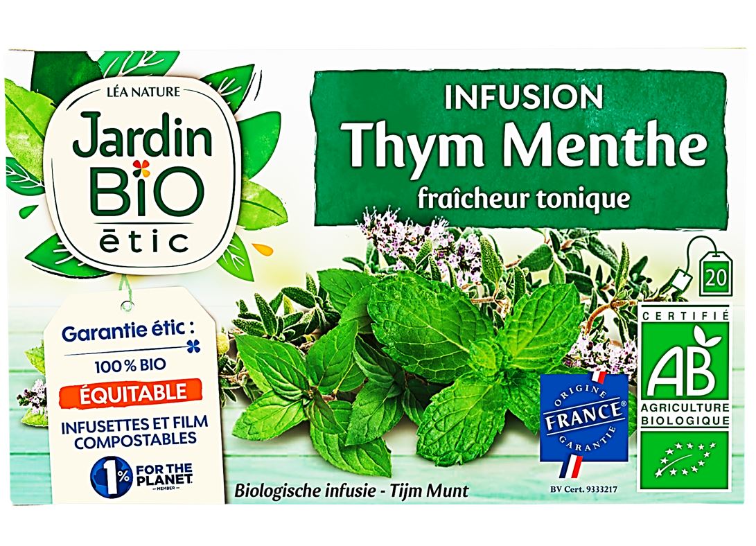 Jardin Bio Thyme And Mint Infusion  - 20Pc
