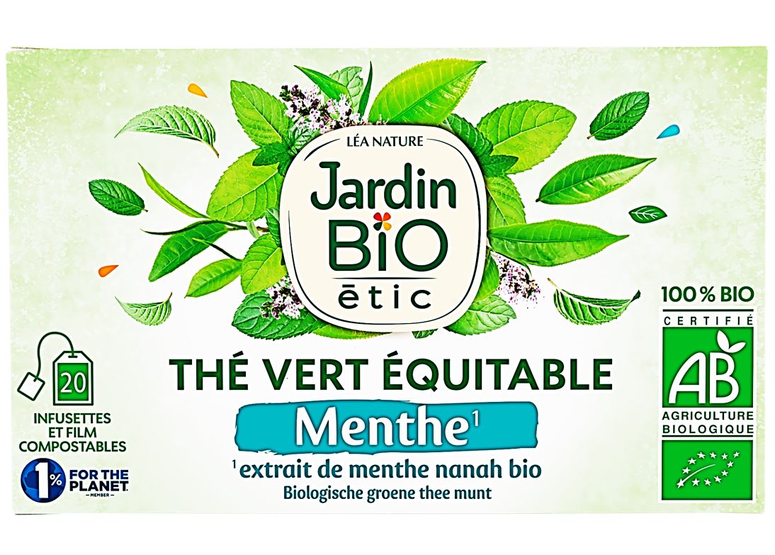 Jardin Bio Organic Nanah Mint Green Tea  - 20Pc