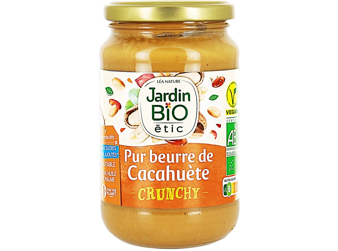 Jardin Bio Pure Crunchy Peanut Butter  - 350 G