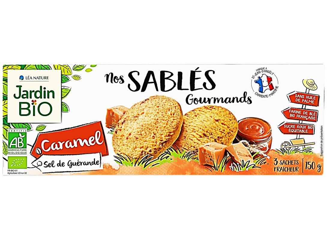 Jardin Bio Caramel Shortbread Guerande Salt  - 150 G