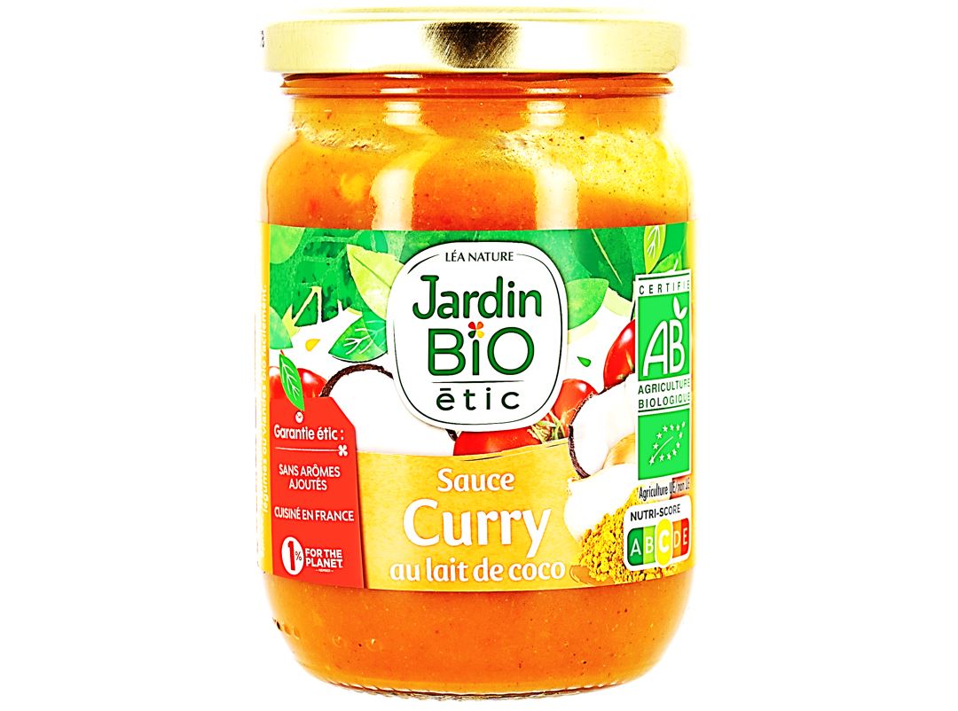 Jardin Bio Curry Sauce Coconut Milk  - 200 G