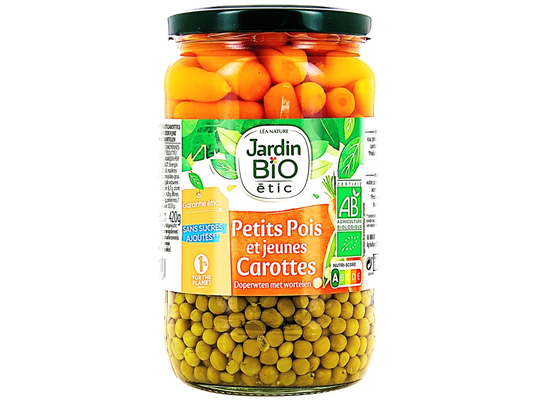 Jardin Bio Green Peas Baby Carrots  - 660 G