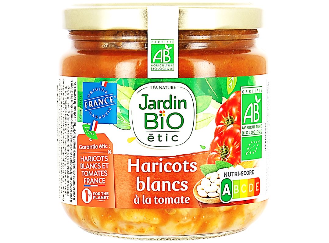 Jardin Bio White Beans With Tomatoes  - 400 G