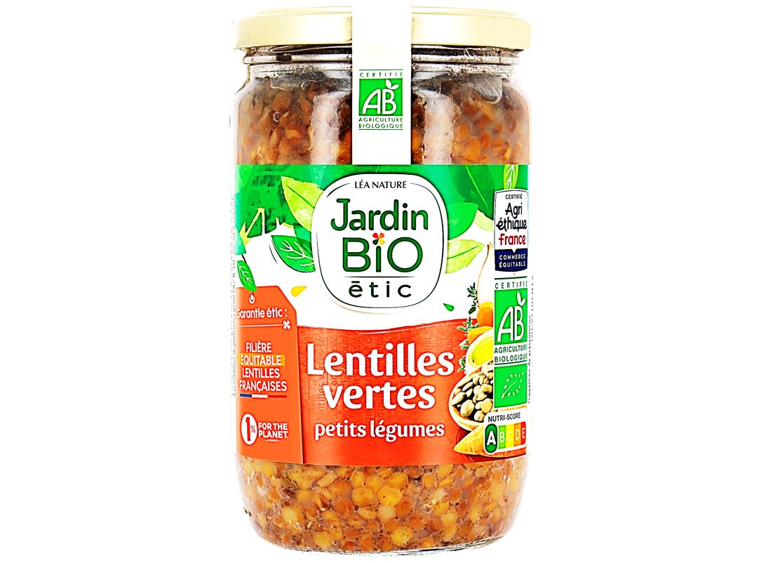 Jardin Bio Green Lentils With Vegetables  - 660 G