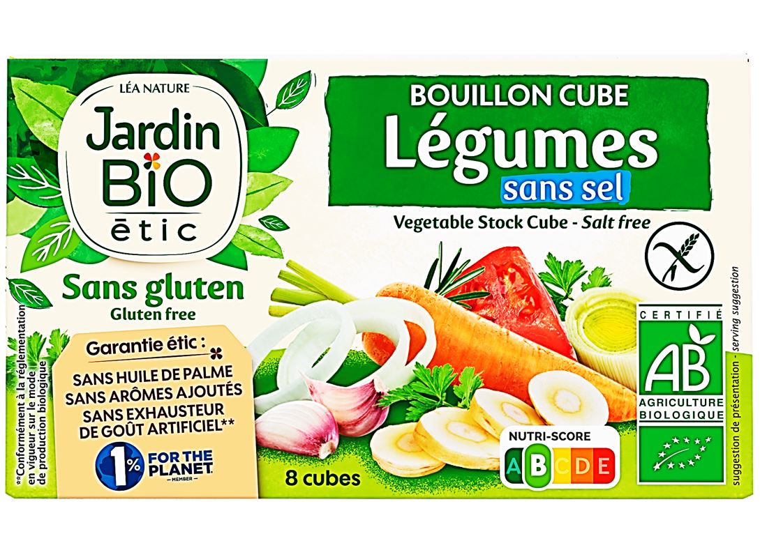 Jardin Bio Vegetable Bouillon Cube  -  72 G