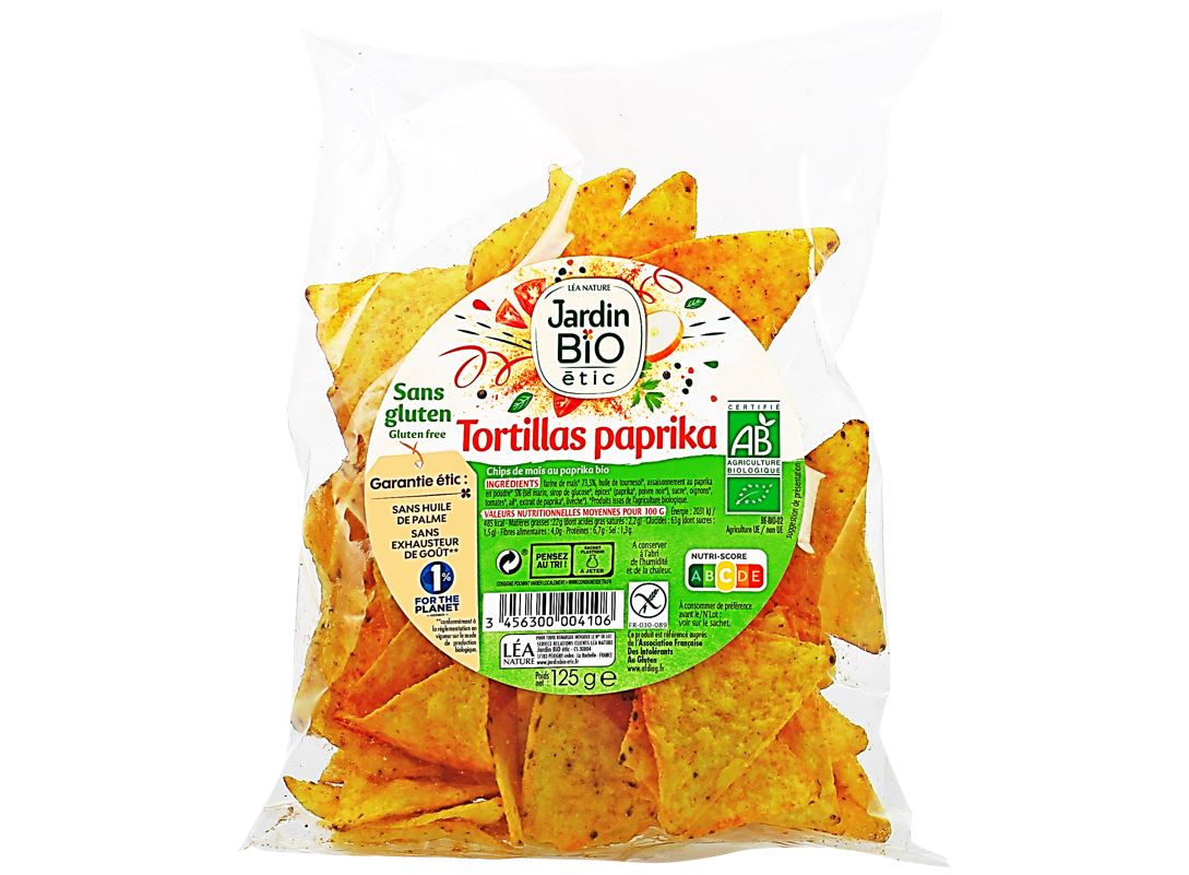 Jardin Bio Paprika Tortillas  - 125 G