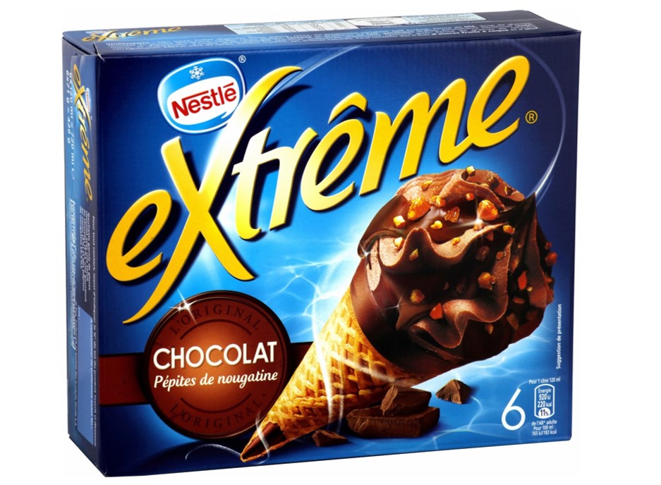 Nestle Chocolate Nougatine Cone Ice Cream  - 426 G