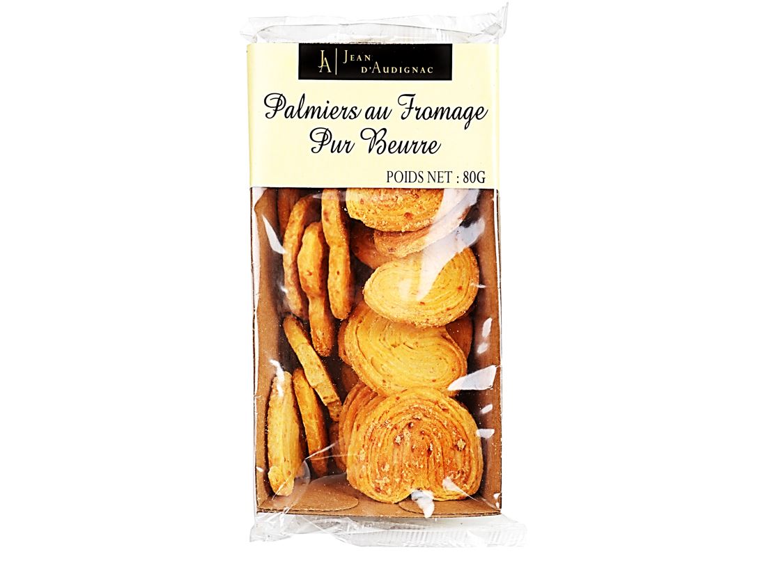 Jean D Audignac Butter Cheese Palmiers  -  80 G