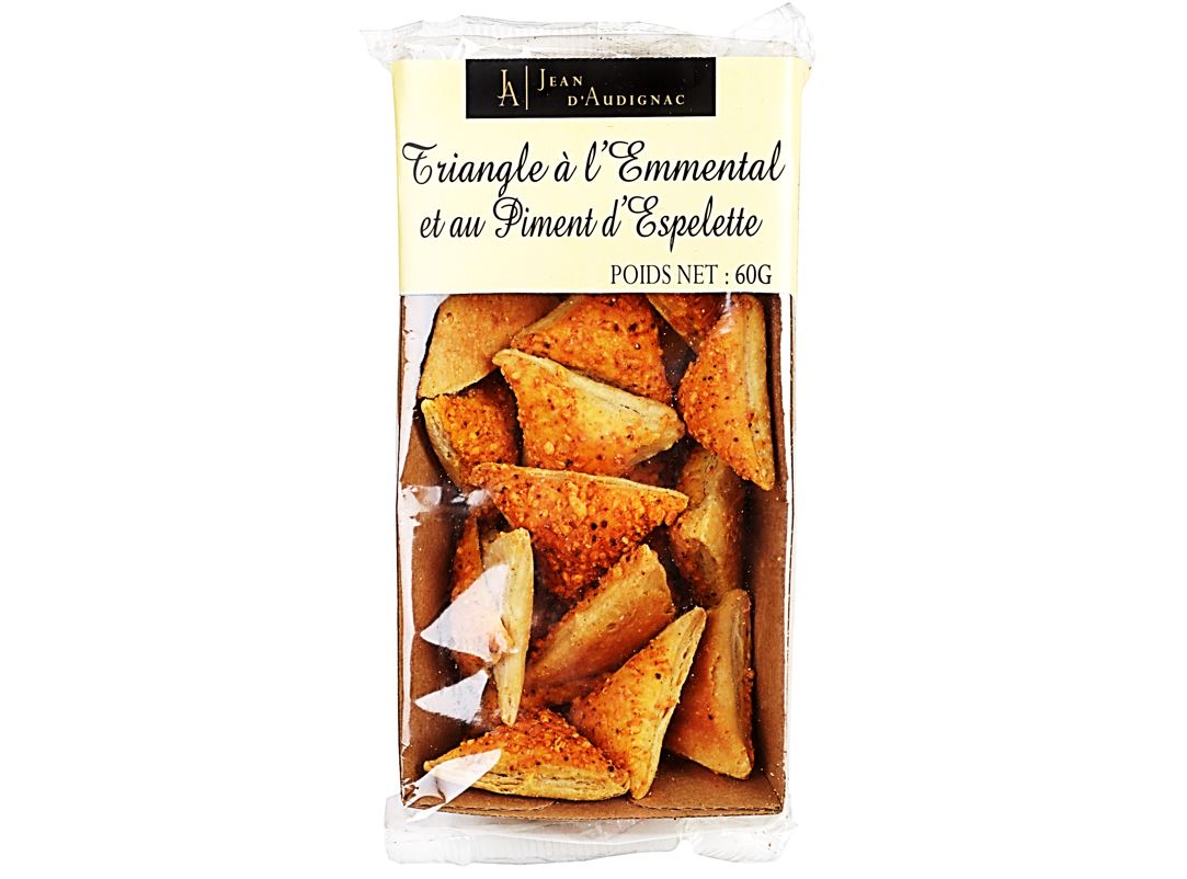 Jean D Audignac Emmental Espelette Crackers  -  60 G